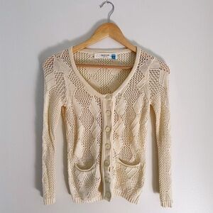 Anthropologie Open Knit Cardigan, XS